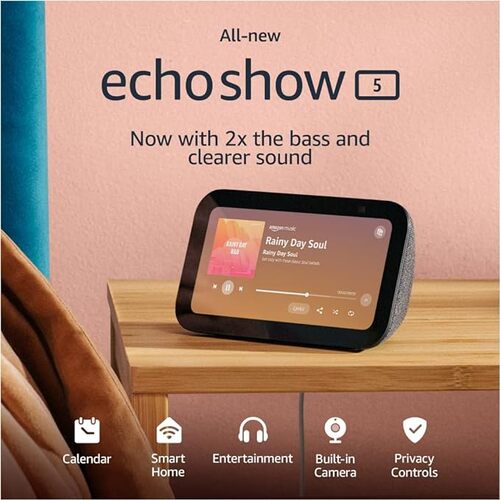 Save 56% on the All-new Echo Show 5 (3rd Gen, 2023 release)