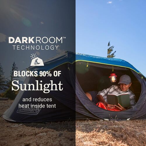 Save 35% on the Coleman Pop-Up Camping Tent with Dark Room Technology