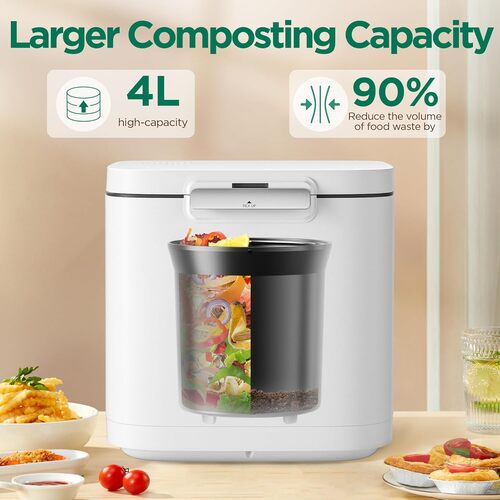 Save 90% on the 4L Electric Composter for Kitchen