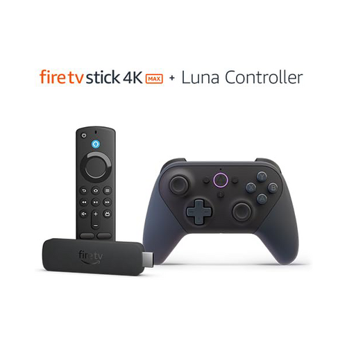 Save $60 on the Fire TV Gaming Bundle including Fire TV Stick 4K Max streaming device and Luna Controller