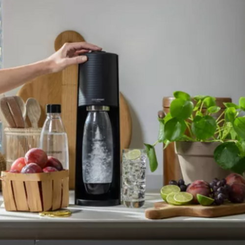 Save 40% on the SodaStream Terra Sparkling Water Maker with CO2 and Carbonating Bottle