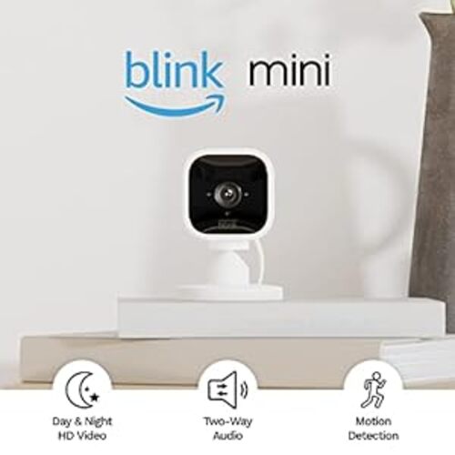 Save $50 on the Blink Mini Compact indoor plug-in smart security camera