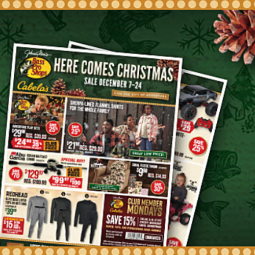 Save up to 40% at Bass Pro Shops' Christmas Sale