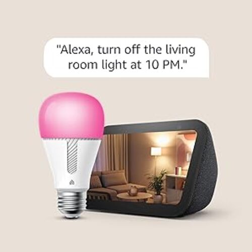 Save 20% on the Echo Show 5 in Charcoal bundle with TP-Link Kasa Smart Color Bulb