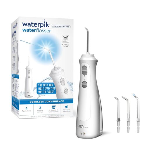 Save 29% on the Waterpik Cordless Pearl Rechargeable Portable Water Flosser