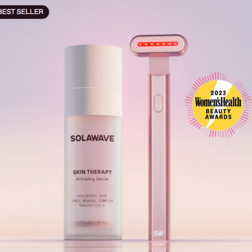 Save 35% on the 4-in-1 Red Light Therapy Skincare Wand & Activating Serum Kit