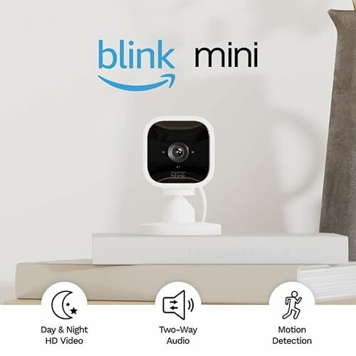 Save 40% on the Blink Mini Compact indoor plug-in smart security camera