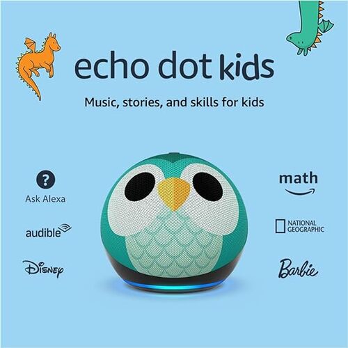 Save 53% on the Echo Dot (5th Gen, 2022 release) Kids