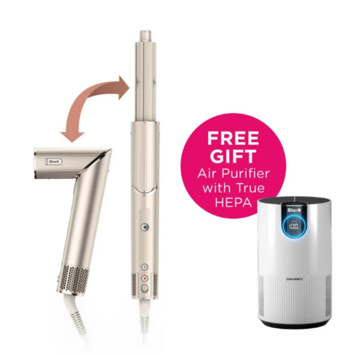 Get a free Air Purifier when you buy the Shark FlexStyle Air Styling & Drying System