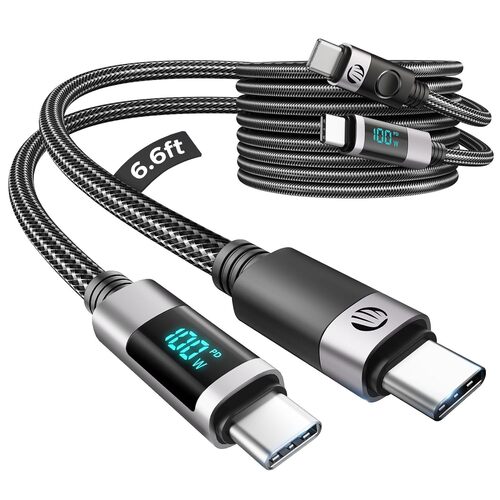 Save 45% on the ORICO USB C to USB C Cable with LED Display