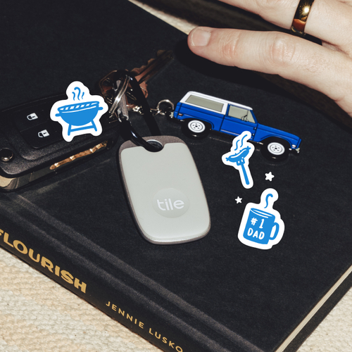 Save up to 30% on tracking for Dad's keys, wallet, and more at Tile