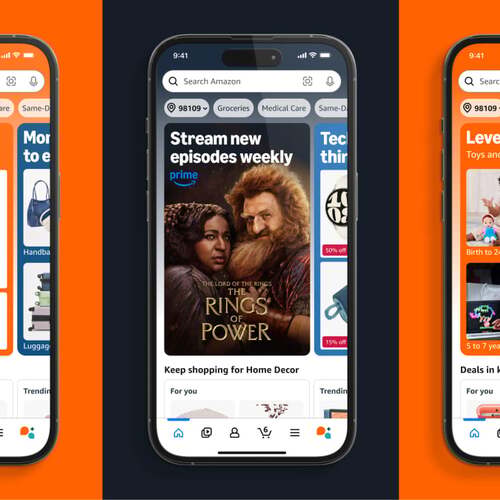 Amazon is testing a homepage redesign of its app