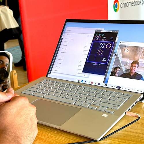 A Google rep played 'Tic-Tac-Toe' with his face: 5 wild AI features coming to Gemini-powered Chromebooks