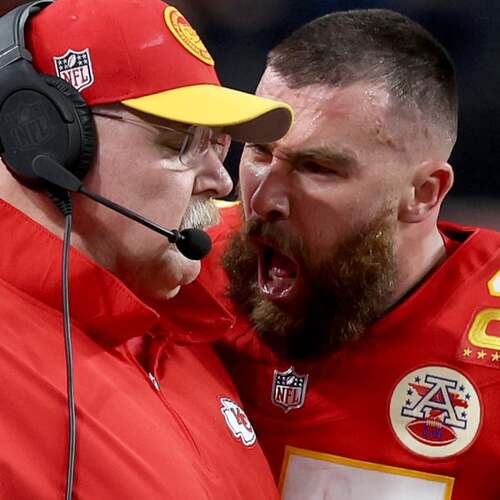 2. Travis Kelce caught yelling at his coach, instantly becomes a meme