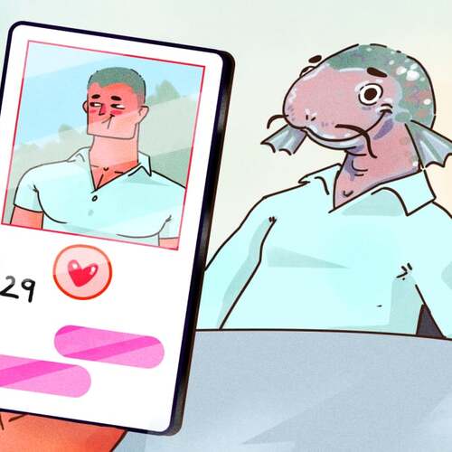 It's easy to catfish strangers on dating apps