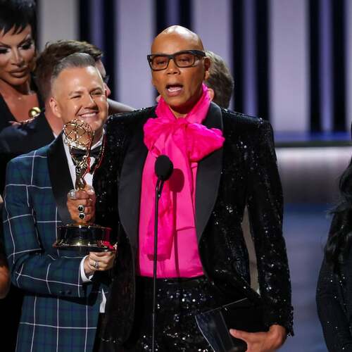 Watch RuPaul's brilliant Emmys speech championing drag library events