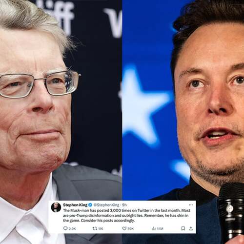 Stephen King hits out at Elon Musk's 'pro-Trump disinformation' on X