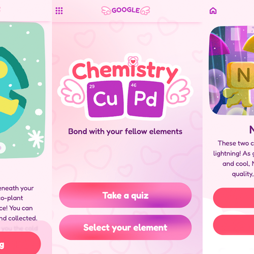 V-Day Google Doodle game is an adorable chemistry lesson