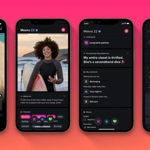 Tinder adds new features like prompts and dark mode