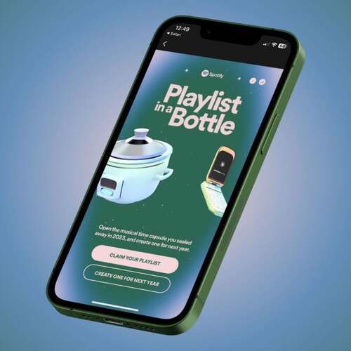 Spotify's 'Playlist in a Bottle' is back. Here's how to get it.