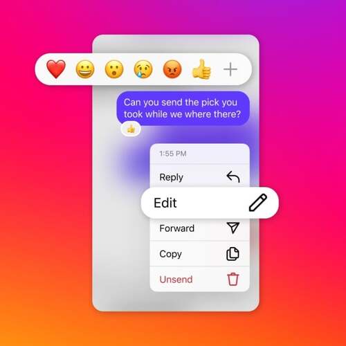 You can finally edit your Instagram DMs