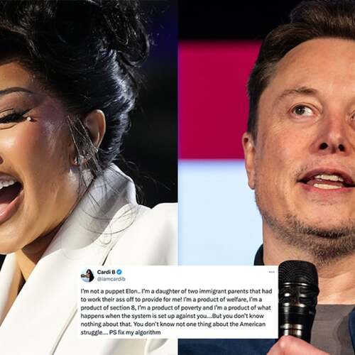 Cardi B bluntly shuts down Elon Musk on X after he calls her a 'puppet'