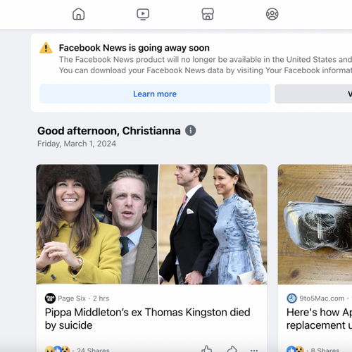 Say goodbye to the Facebook News tab