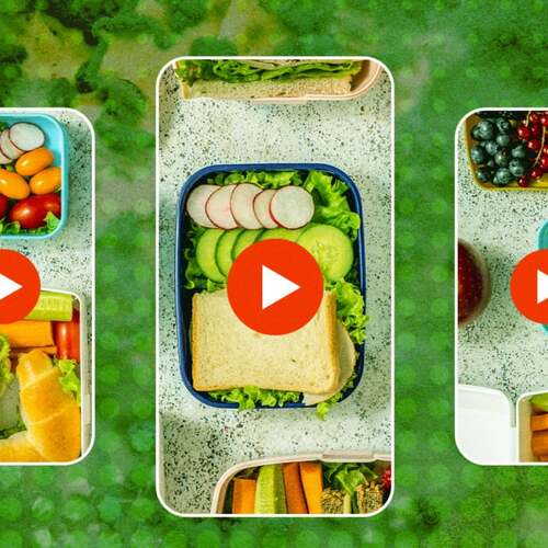 Rosanna Pansino cracks open an apparently moldy Lunchly