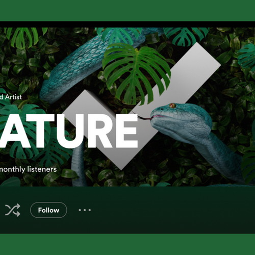 Spotify recognises Nature as an artist