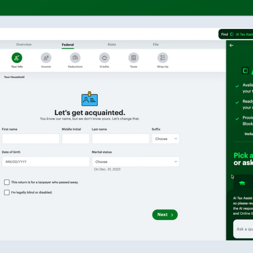 H&R Block now has an AI chatbot that answers confusing tax questions