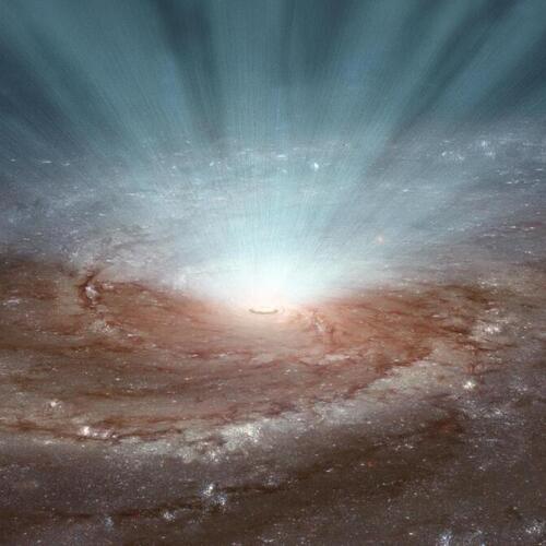 Scientists found a colossal black hole near the dawn of time