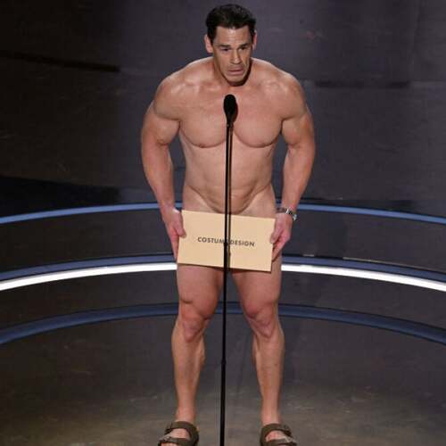 John Cena was naked on the Oscars' stage. Here's what happened.