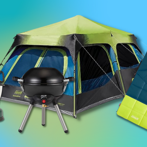 Snag a new Coleman tent, sleeping bag, grill, or lantern for up to 59% off