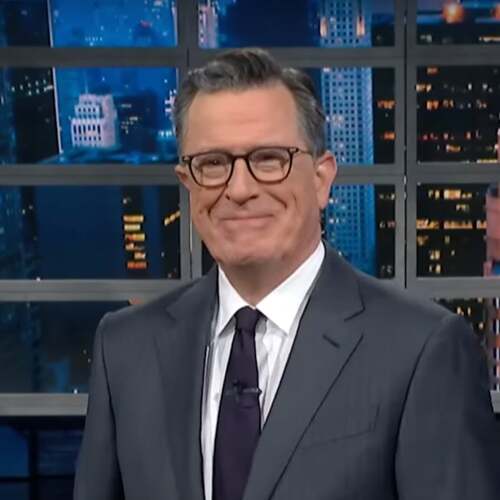 Stephen Colbert gleefully takes a Trump rally clip out of context