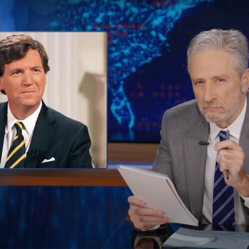 Jon Stewart shreds Tucker Carlson's Putin interview in 15 brutal minutes