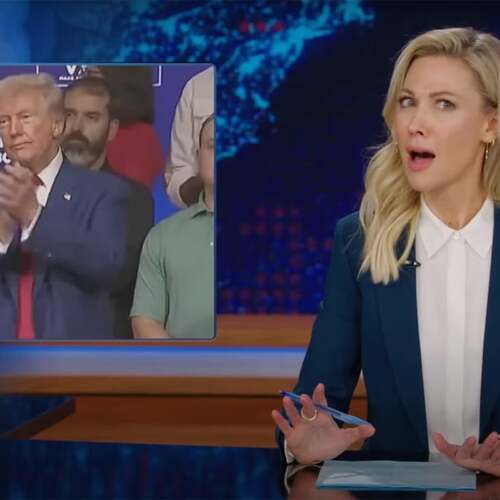 'Daily Show' mocks Trump's very weird 40-minute dance during town hall