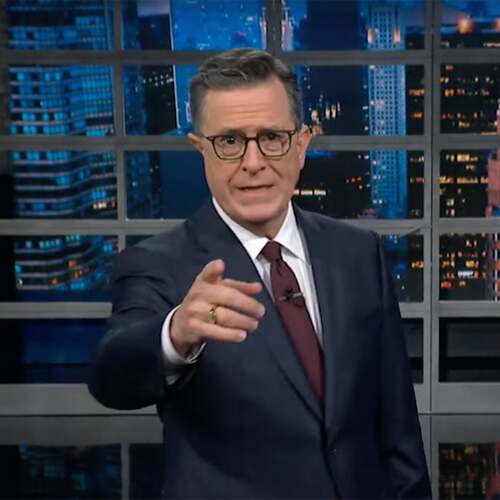 Stephen Colbert jokes about Eminem and Barack Obama's rally appearances