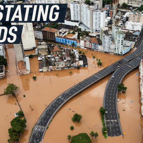 Drone footage shows the devastating floods in Rio Grande do Sol