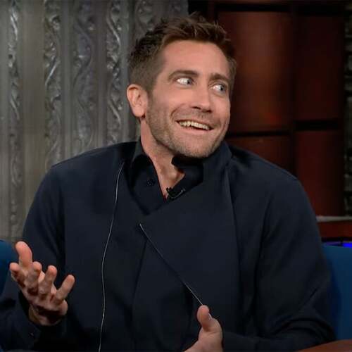 Jake Gyllenhaal answering Stephen Colbert's quickfire questions goes off the rails fast