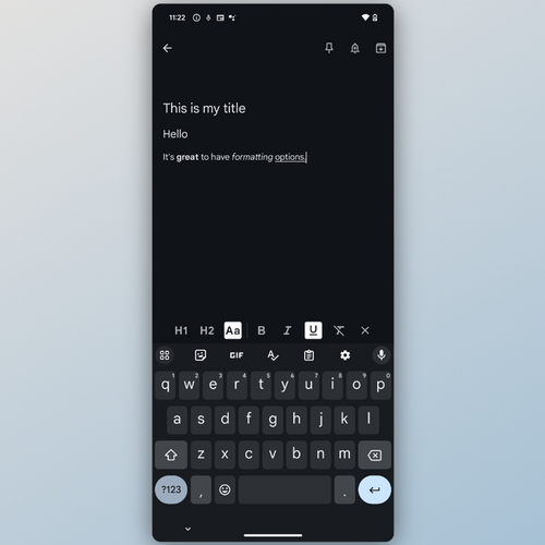You Can Now Format Text in Google Keep