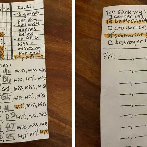 Send a Pencil-and-Paper Battleship Game in Your Kid's Lunchbox