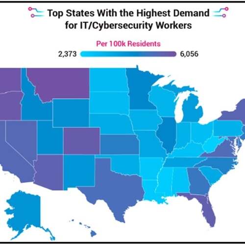 These Are the Best US Cities and States to Find IT and Cybersecurity Jobs