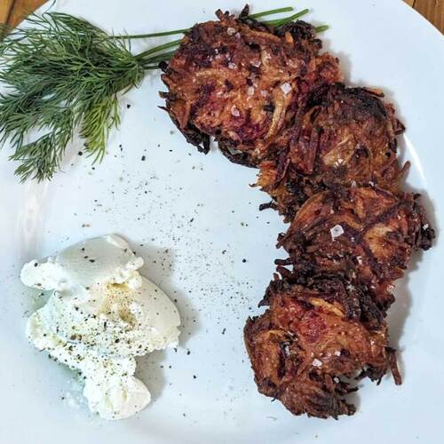 How to Make Extra Crispy Red Flannel Latkes