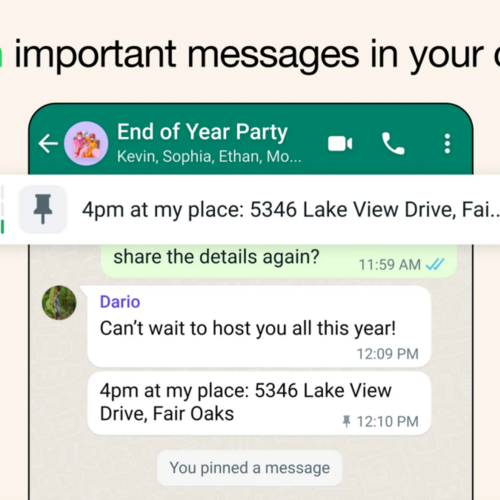 You Can Now Pin Up to Three Messages in WhatsApp Chats