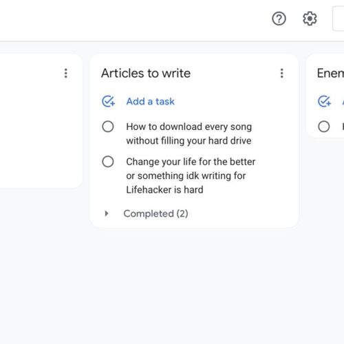 Google Tasks Now Has a Kanban View