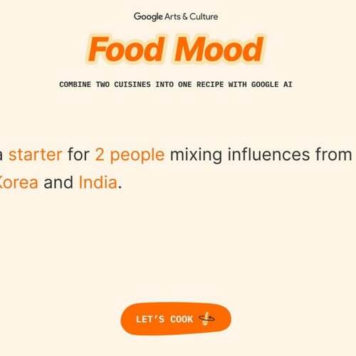Google’s ‘Food Mood’ Will Mix a Recipe for You Using AI