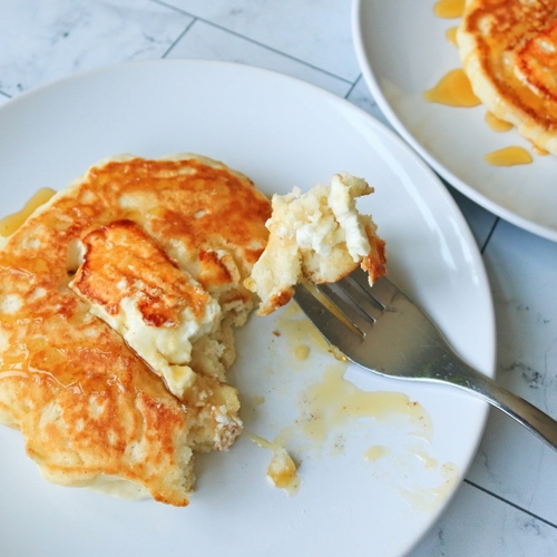 You Deserve Feta and Honey Pancakes