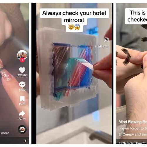 TikTok Myth of the Week: The Fingernail Test Shows Whether Hotel Mirrors Are Spying on You