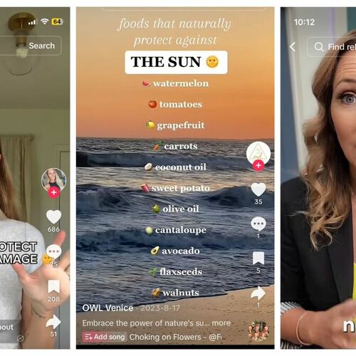 TikTok Myth of the Week: 'Natural SPF' Supplements