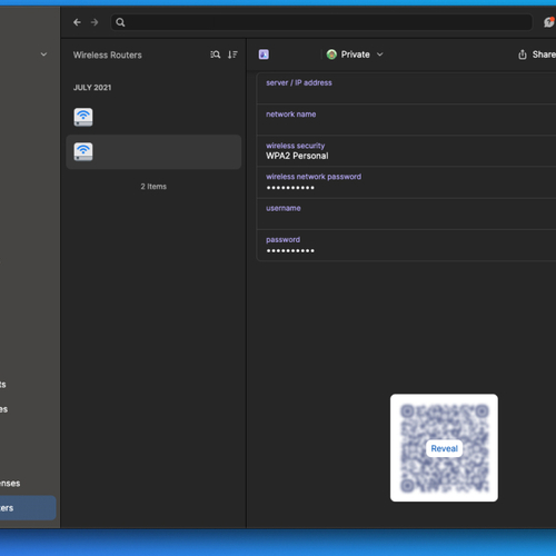 1Password Now Generates QR Codes to Share Wifi Passwords